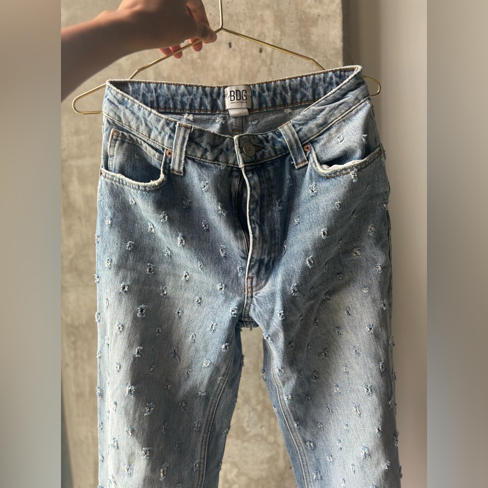 Straight leg jeans